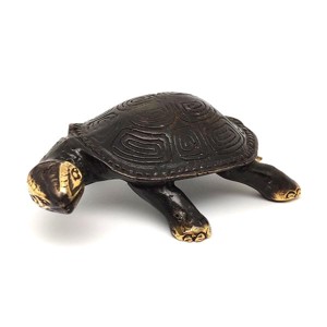 Réz figura teknős óarany 4x11cm, Otthon & Életmód, Dekoráció, Dísztárgy, , MESKA