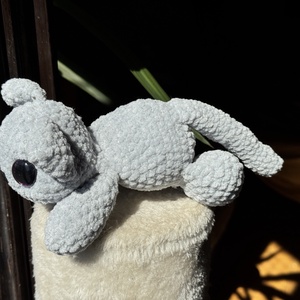 Csillogós horgolt cica �� - játék & sport - plüssállat & játékfigura - nyuszi - Meska.hu