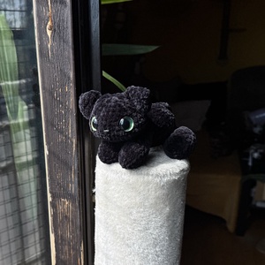 Fekete horgolt cica ?, Játék & Sport, Plüssállat & Játékfigura, Nyuszi, Horgolás, MESKA