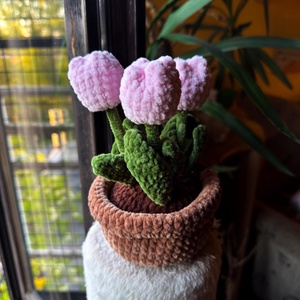 Rózsaszín tulipán  - Meska.hu