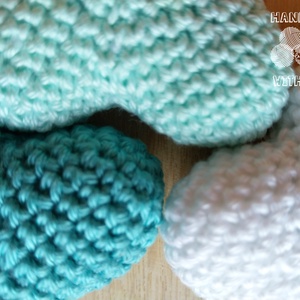 Horgolt 3D amigurumi szív - türkiz - esküvő - dekoráció - helyszíni dekor - Meska.hu