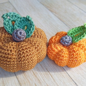 Horgolt tök - otthon & életmód - dekoráció - halloween - halloweeni tök és lámpás - Meska.hu