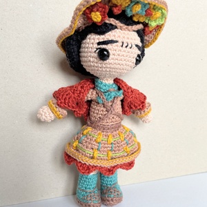 Horgolt Frida Kahlo - játék & sport - plüssállat & játékfigura - ember - Meska.hu