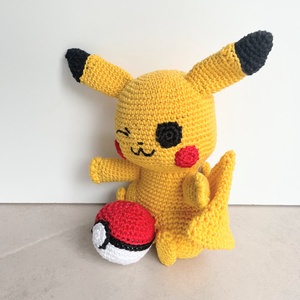 Horgolt Pikachu - játék & sport - plüssállat & játékfigura - más figura - Meska.hu