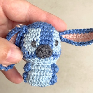 Horgolt Stitch (mini) - játék & sport - plüssállat & játékfigura - más figura - Meska.hu