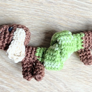 Horgolt csomózható kutyus - Meska.hu