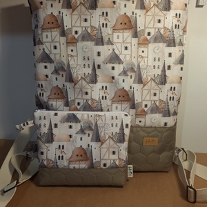 Hátitáska szett, Táska & Tok, Hátizsák, Hátizsák, Varrás, MESKA