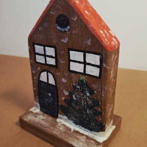 Karácsonyi házikó  - karácsony - karácsonyi lakásdekoráció - karácsonyfadíszek - Meska.hu