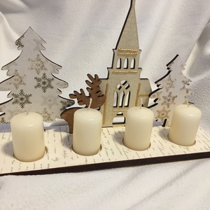 Karácsonyi asztaldisz - karácsony - adventi díszek - adventi asztaldísz - Meska.hu