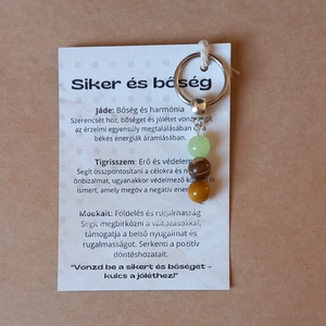  Siker és Bőség  Kulcstartó különleges ásványokkal - táska & tok - kulcstartó & táskadísz - kulcstartó - Meska.hu