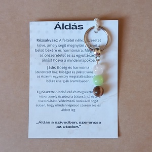 Áldás  Kulcstartó különleges ásványokkal - táska & tok - kulcstartó & táskadísz - kulcstartó - Meska.hu