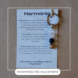 Harmónia  Kulcstartó a belső egyensúly érzéséért, Táska & Tok, Kulcstartó & Táskadísz, Kulcstartó, Ékszerkészítés, Gyöngyfűzés, gyöngyhímzés, MESKA