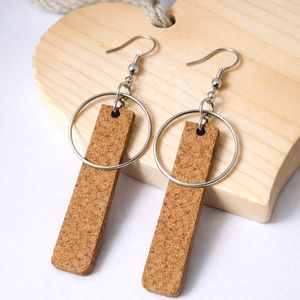 Karika + parafa fülbevaló, Ékszer, Fülbevaló, Lógó fülbevaló, Ékszerkészítés, MESKA