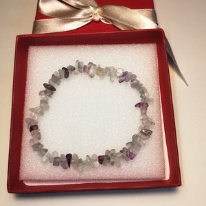 Fluorit ásvány karkötő  - Meska.hu