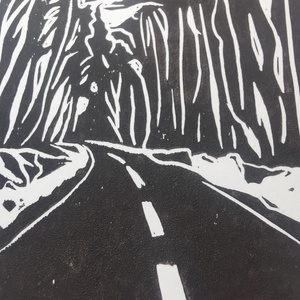 Handmade linocut print - művészet - grafika & illusztráció - művészi nyomat - Meska.hu