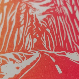 Handmade linocut print - művészet - grafika & illusztráció - művészi nyomat - Meska.hu