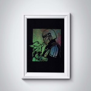 Star Wars akril spray kép - Meska.hu