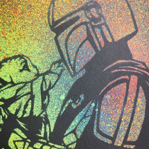 Star Wars akril spray kép - művészet - festmény - akril - Meska.hu