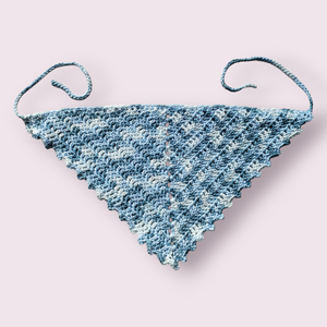 Horgolt bandana - Áfonya - ruha & divat - hajdísz & hajcsat - hajráf & hajpánt - Meska.hu
