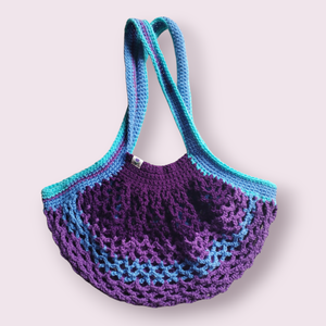 Horgolt mesh bevásárlótáska (cekker) - Hideg - Meska.hu