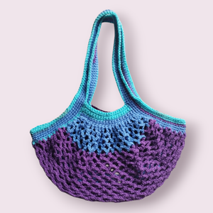 Horgolt mesh bevásárlótáska (cekker) - Hideg - táska & tok - bevásárlás & shopper táska - shopper, textiltáska, szatyor - Meska.hu