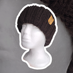 Kötött Téli Sapka - Csoki - ruha & divat - sál, sapka, kendő - sapka - Meska.hu