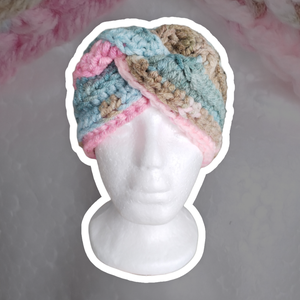 Horgolt Fülmelegítő - Vattacukor - ruha & divat - sál, sapka, kendő - fejpánt - Meska.hu