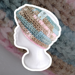 Horgolt Fülmelegítő - Vattacukor - ruha & divat - sál, sapka, kendő - fejpánt - Meska.hu