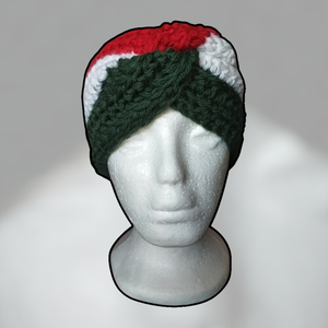 Horgolt Fülmelegítő - Magyar zászló - ruha & divat - sál, sapka, kendő - fejpánt - Meska.hu