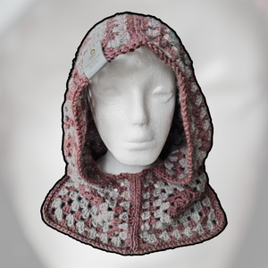 Horgolt balaklava sapka/kapucni - ruha & divat - sál, sapka, kendő - sapka & sál szett - Meska.hu