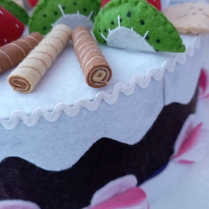 Filc dekortorta  - játék & sport - gyerekkonyha - játék ételek - Meska.hu