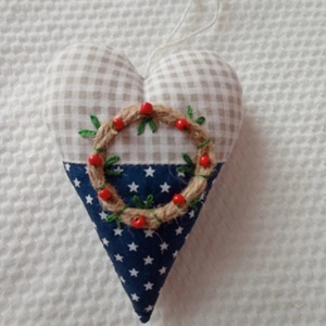 Hímzett koszorúval díszített dekorációs figurák, Otthon & Életmód, Dekoráció, Dísztárgy, Varrás, MESKA