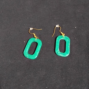 Zöld fülcsi, Ékszer, Fülbevaló, Lógó fülbevaló, Ékszerkészítés, MESKA