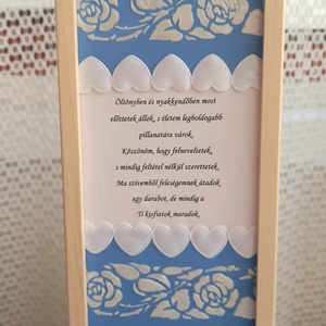 Szülőköszöntő bortartó - esküvő - emlék & ajándék - szülőköszöntő ajándék - Meska.hu