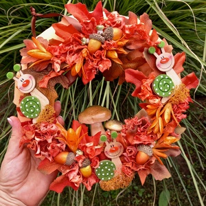  Őszi kopogtató  - otthon & életmód - dekoráció - ajtó- és ablak dekoráció - ajtódísz & kopogtató - Meska.hu