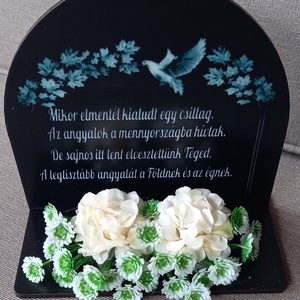 Íves sírdísz  - otthon & életmód - vallás - temetkezési tárgy - Meska.hu