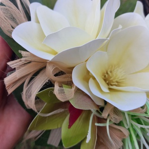 Magnóliás ajtódísz  - otthon & életmód - dekoráció - ajtó- és ablak dekoráció - ajtódísz & kopogtató - Meska.hu