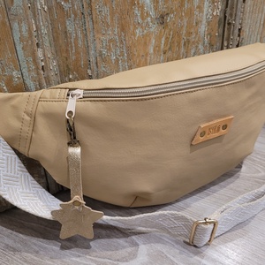 Tejeskávé  táska. mintás heveder. Övtáska fazonú műbőr táska, válltáska , vállon átvethető táska - táska & tok - kézitáska & válltáska - vállon átvethető táska - Meska.hu