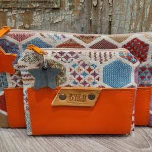 Mintás Pénztárca. Dupla pénztárca. Szövet  tárca Kártyatartó - táska & tok - pénztárca & más tok - pénztárca - női pénztárca - Meska.hu