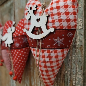 Karácsonyi dísz lakásdekoráció vászon függők, illatos vászonszivek, egyedi kézműves termék, Karácsony, Karácsonyi lakásdekoráció, Karácsonyfadíszek, Varrás, MESKA
