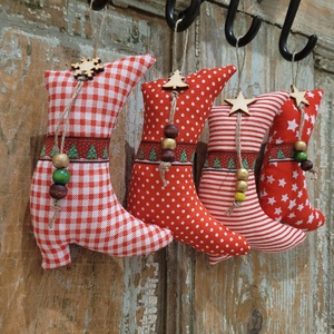 Céges ajándék.Karácsonyi dísz lakásdekoráció vászon függők, illatos vászoncsizmák, egyedi kézműves termék, DIY (Csináld magad), Egységcsomag, Varrás, MESKA