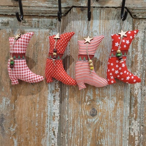 Céges ajándék.Karácsonyi dísz lakásdekoráció vászon függők, illatos vászoncsizmák, egyedi kézműves termék - diy (csináld magad) - egységcsomag - Meska.hu