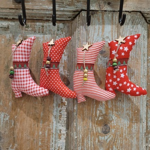 Céges ajándék.Karácsonyi dísz lakásdekoráció vászon függők, illatos vászoncsizmák, egyedi kézműves termék - diy (csináld magad) - egységcsomag - Meska.hu
