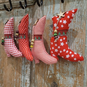Céges ajándék.Karácsonyi dísz lakásdekoráció vászon függők, illatos vászoncsizmák, egyedi kézműves termék - diy (csináld magad) - egységcsomag - Meska.hu