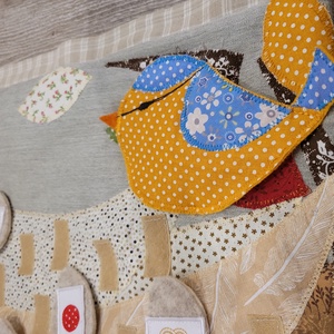 Óvodai folyamatos tízórait jelölő textiltábla.  - játék & sport - ovis felszerelés - óvodai jelek - Meska.hu