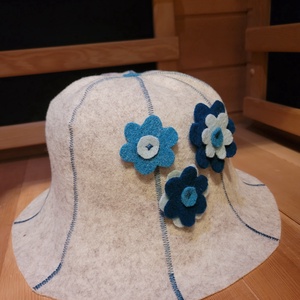  Sapka a szaunázás szerelmeseinek Szauna sapka gyapjú filc - ruha & divat - sál, sapka, kendő - sapka - Meska.hu