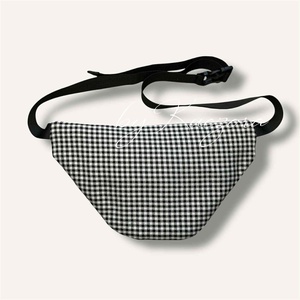 Fekete-fehér kockás övtáska / crossbody  unisex - táska & tok - övtáska - Meska.hu