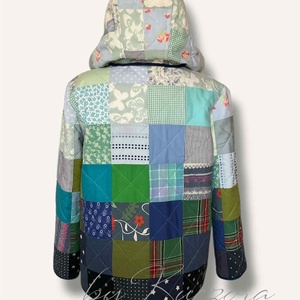 Patchwork kabát  egyedi, kézzel készült darab - ruha & divat - női ruha - kabát - Meska.hu