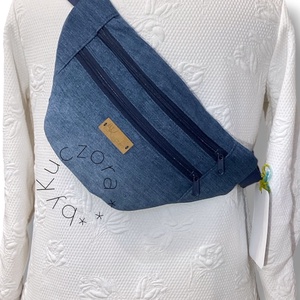Farmerkék övtáska / crossbody táska - táska & tok - övtáska - Meska.hu