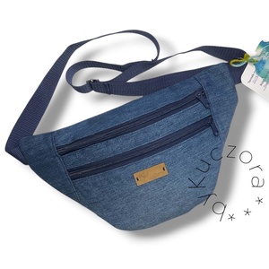 Farmerkék övtáska / crossbody táska - Meska.hu